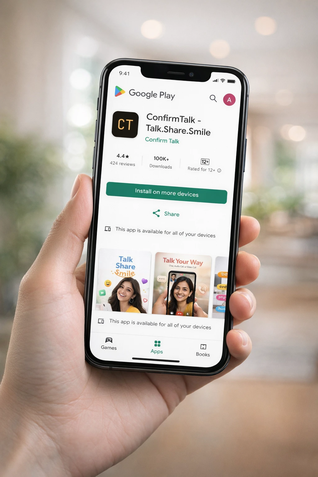 Person using ConfirmTalk app for anonymous emotional support at night